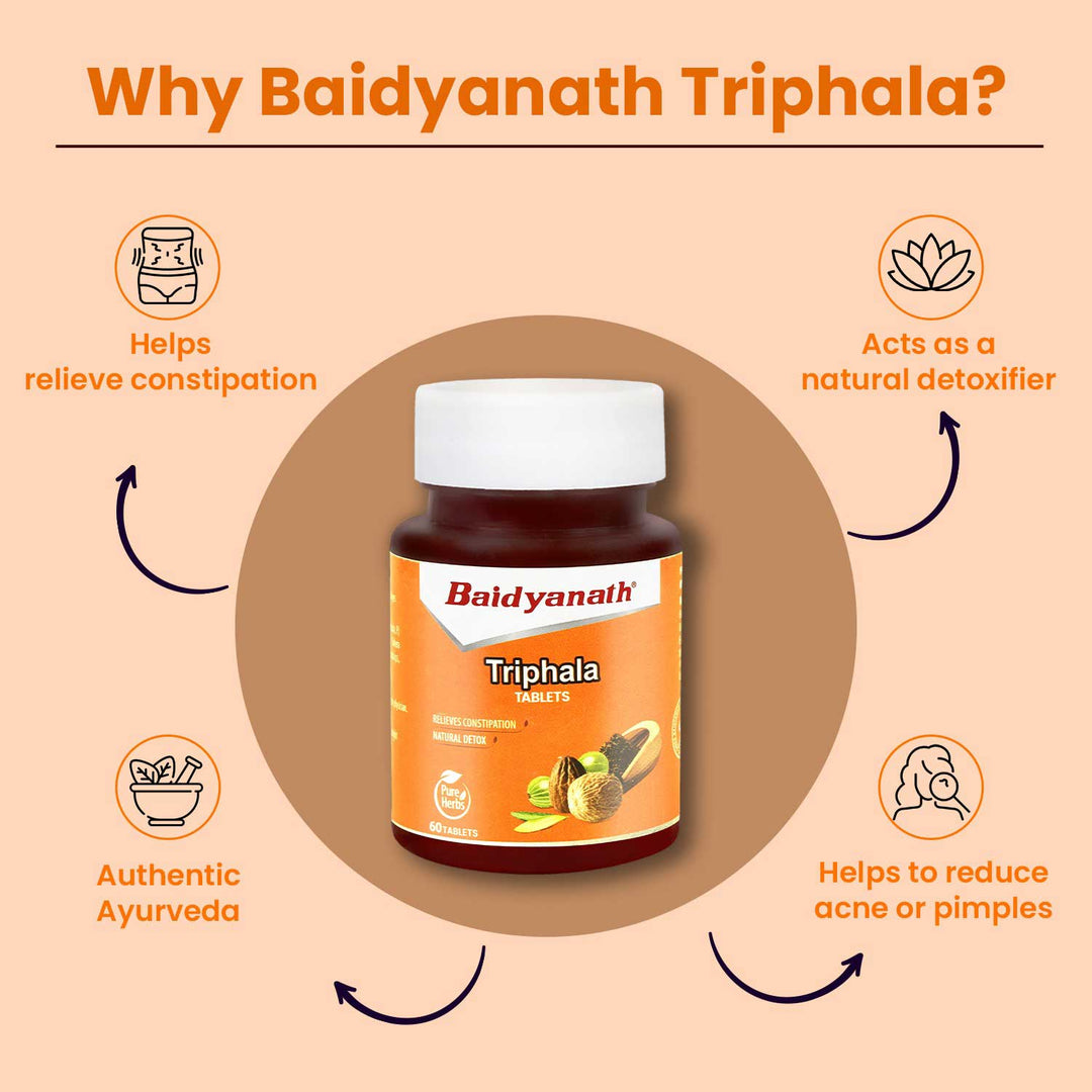 Baidyanath Triphala Tablets  (60 Tablets)