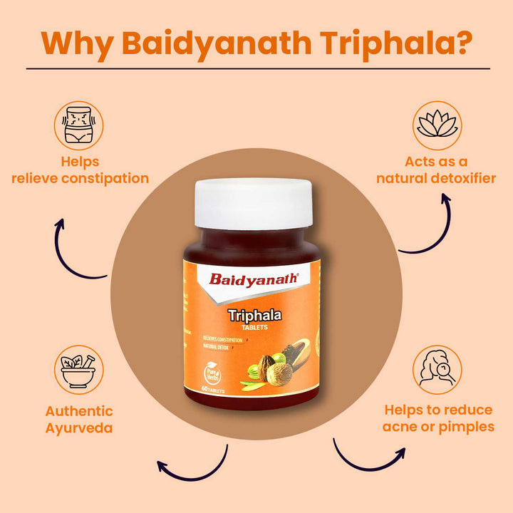 Baidyanath Triphala Tablets  (60 Tablets)