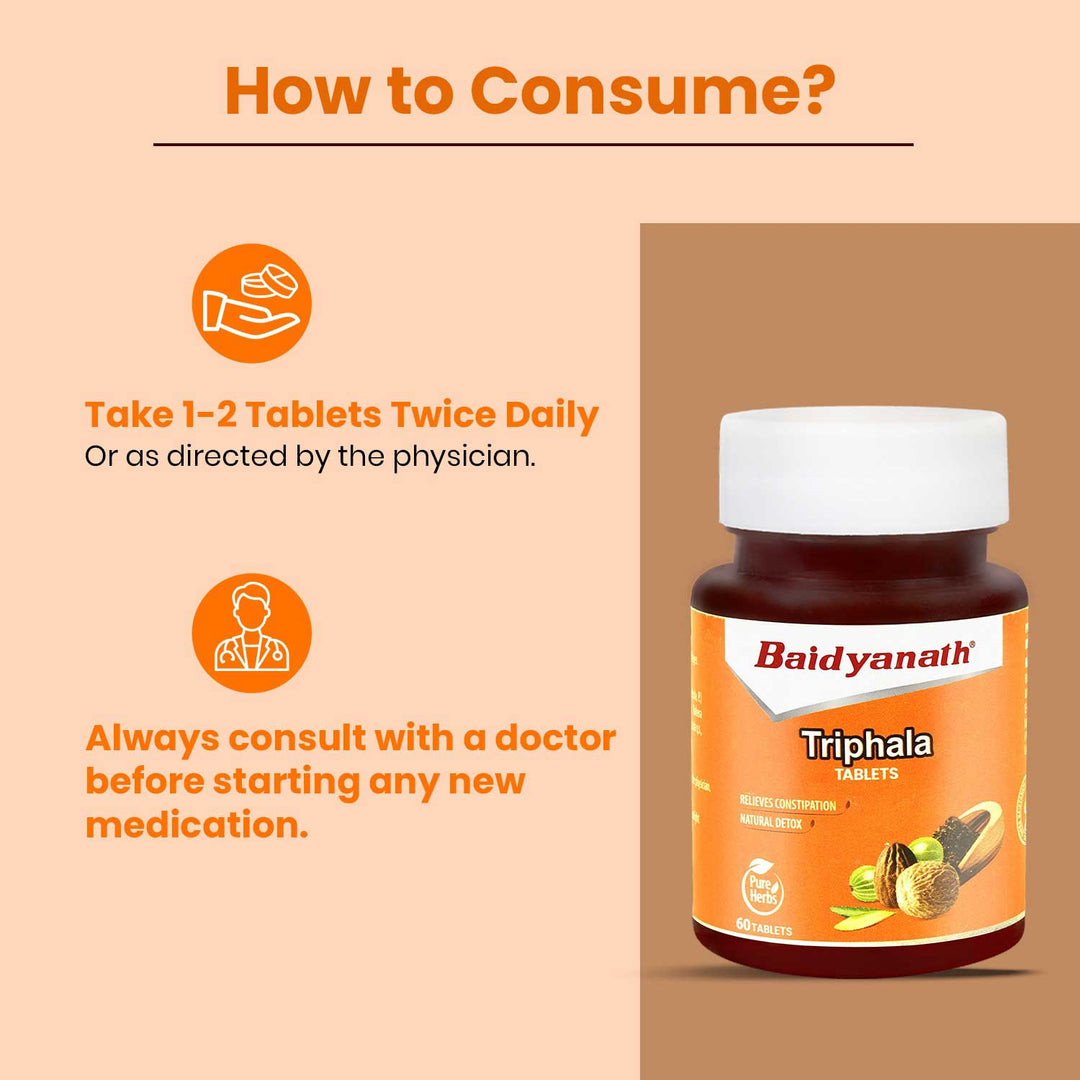 Baidyanath Triphala Tablets  (60 Tablets)