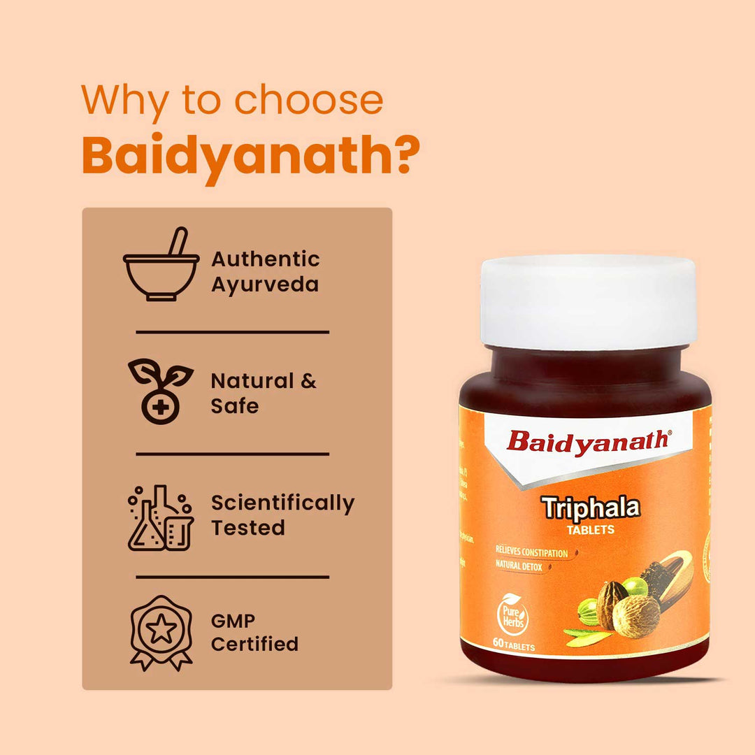 Baidyanath Triphala Tablets  (60 Tablets)