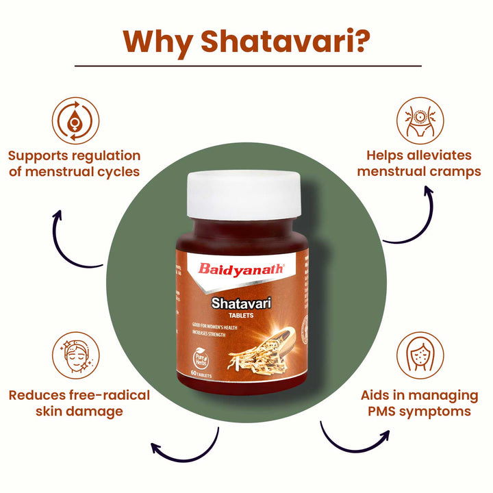 Baidyanath Shatavari Tablets (60 Tablets)