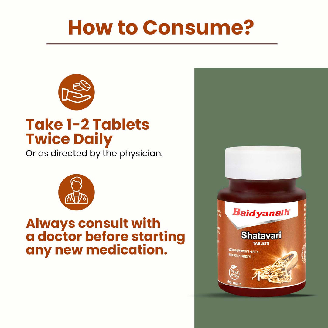 Baidyanath Shatavari Tablets (60 Tablets)