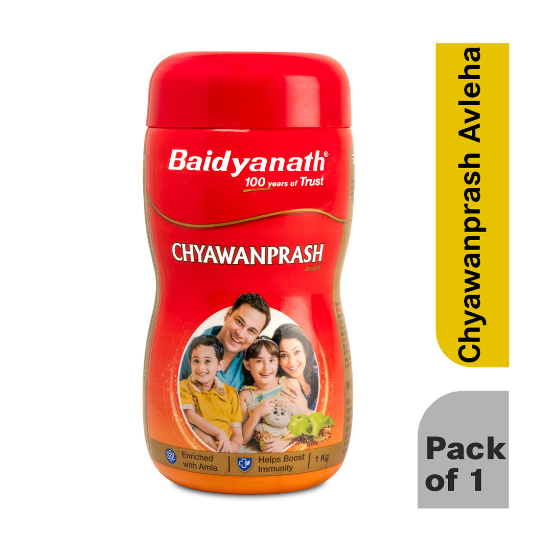 Baidyanath Chyawanprash Avleha 1 KG | Ayurvedic Immunity Booster for Adults and Elders, Builds Energy, Strength and Stamina