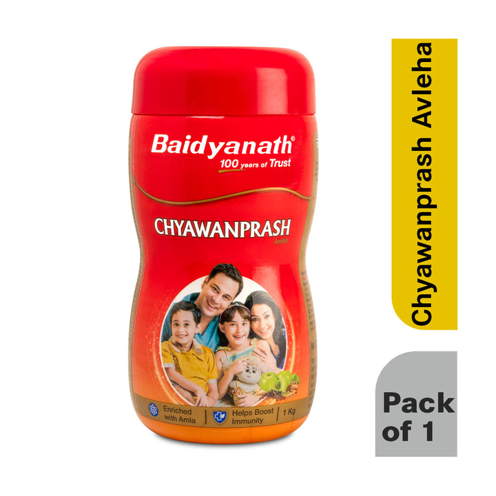 Baidyanath Chyawanprash Avleha 1 KG | Ayurvedic Immunity Booster for Adults and Elders, Builds Energy, Strength and Stamina