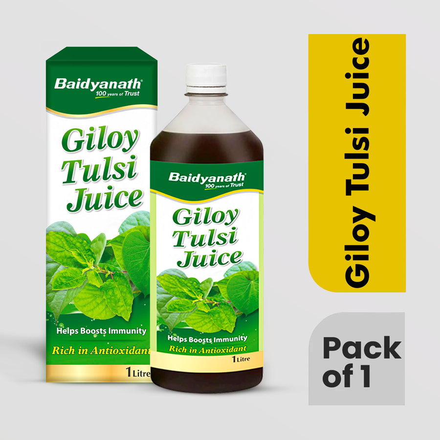 Pack of 1 Baidyanath giloy tulsi juice.