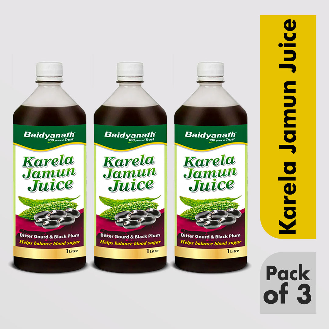 Baidyanath Karela Jamun Juice -1000ml | Natural Remedy for Blood Sugar Management |Good for Diabetic Care