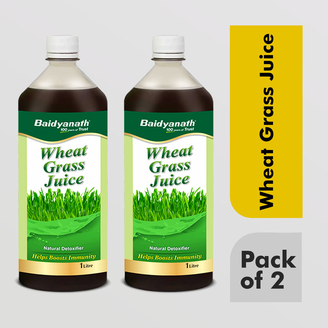 Baidyanath Wheatgrass Juice 1 L – Natural Detoxifier - Herbal Supplement to Help boost Immunity, Purifies blood Improves digestion & metabolism
