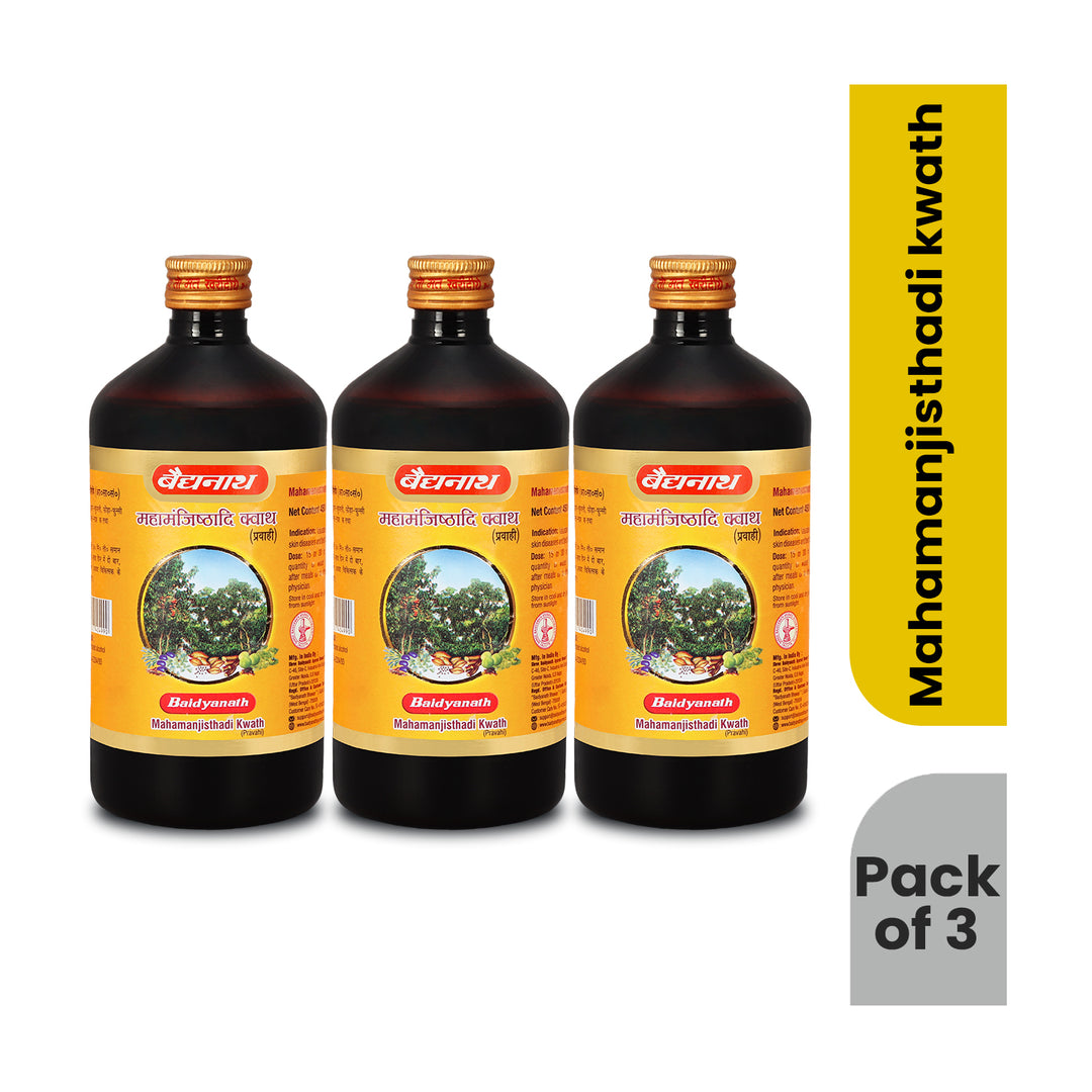 Baidyanath Mahamanjishtadi Kwath (Kadha) Helps in Purifying Blood 450 ml