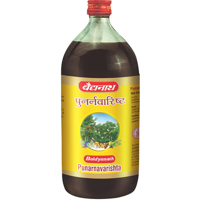 Baidyanath Punarnavarishta - 450 ml | Help To Relief Liver Problems & Fatty Liver (Pack of 1)
