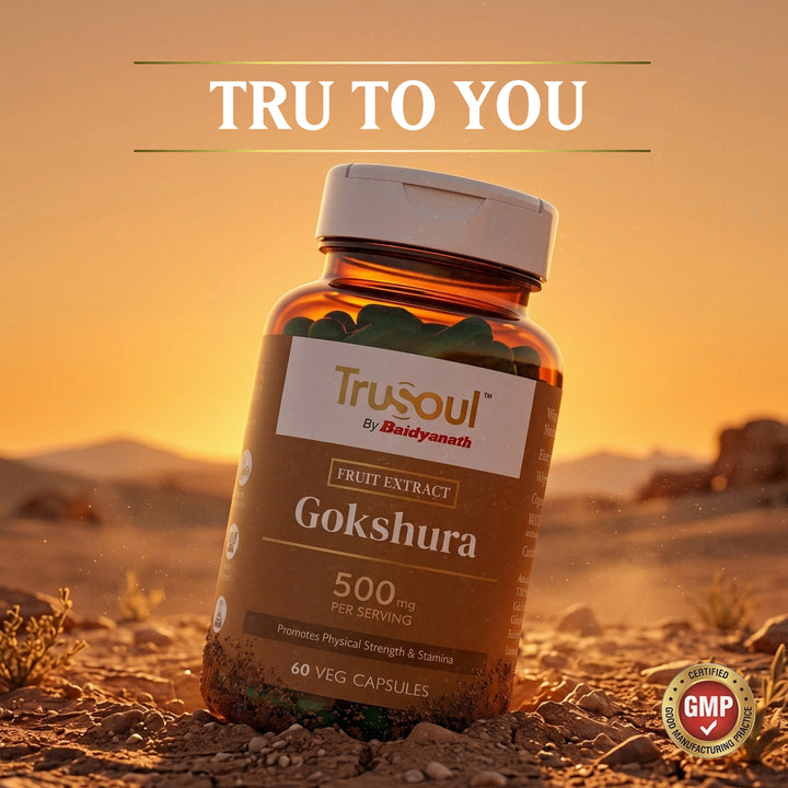 Trusoul By Baidyanath Gokshura - 60 Veg Capsules