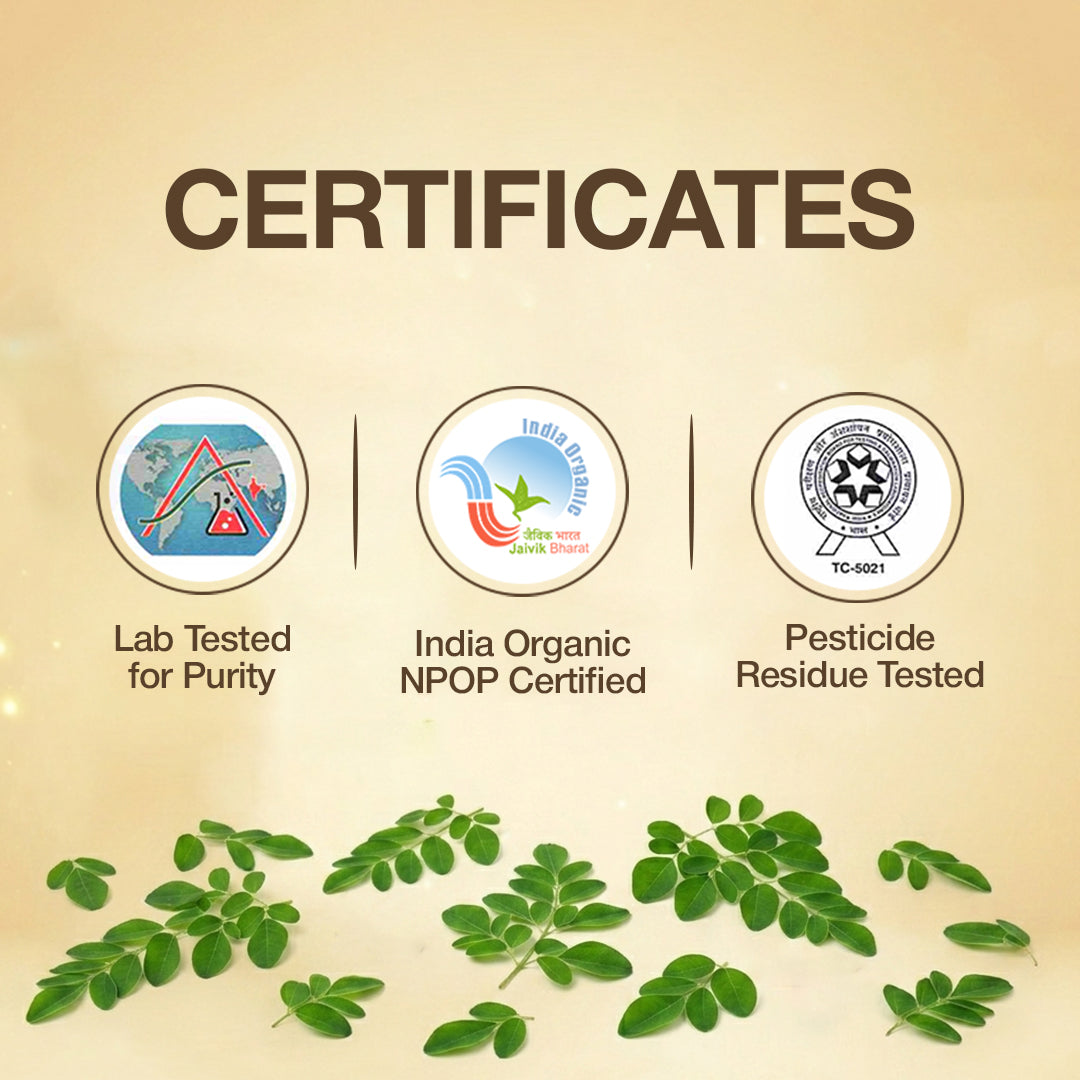 Baidyanath Certified Organic Moringa Powder- 200g | Nutrient Rich Superfood, Help to Boosts Strength & Stamina