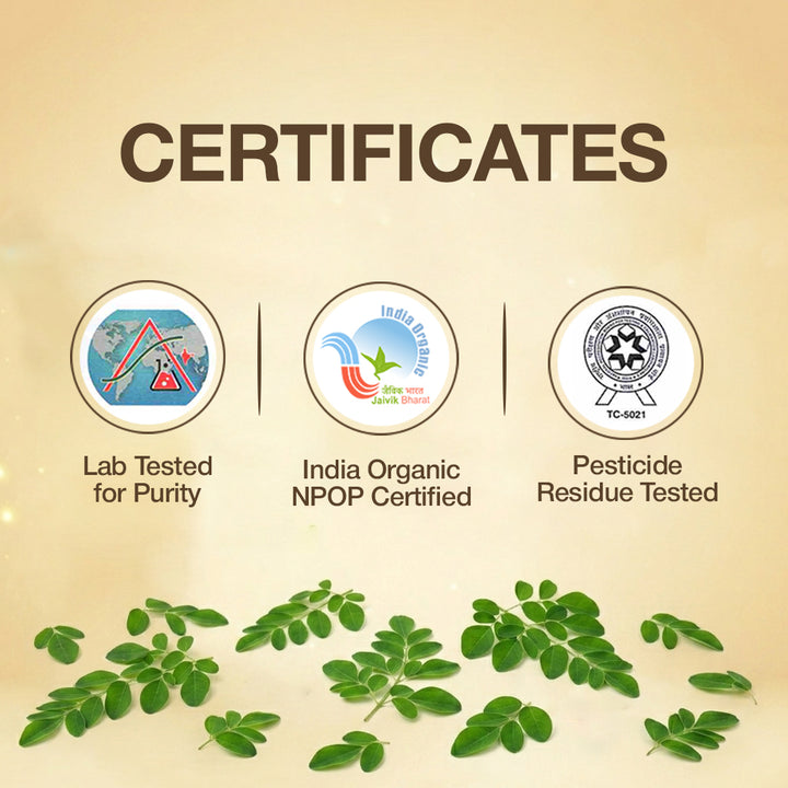Baidyanath Certified Organic Moringa Powder- 200g | Nutrient Rich Superfood, Help to Boosts Strength & Stamina