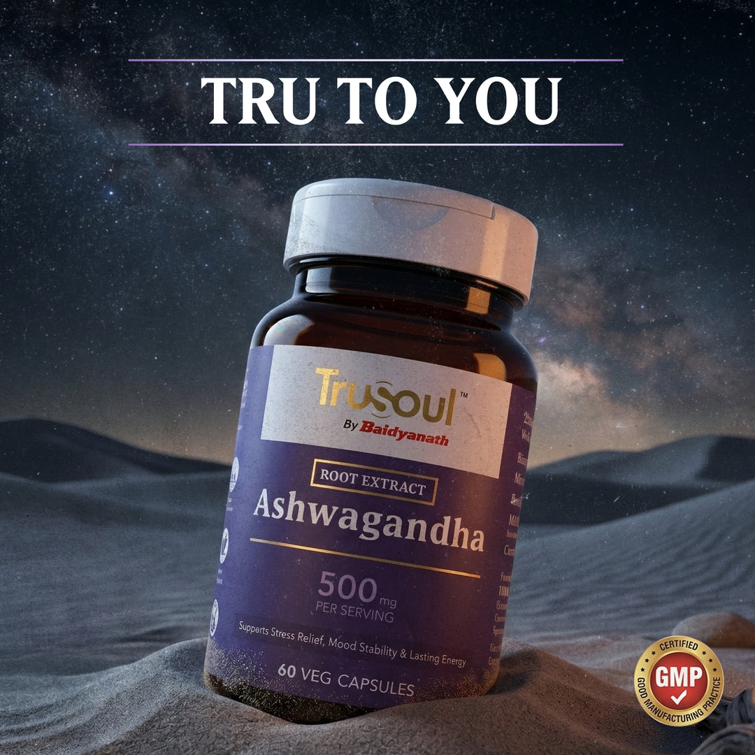 Trusoul By Baidyanath Ashwagandha - 60 Veg Capsules