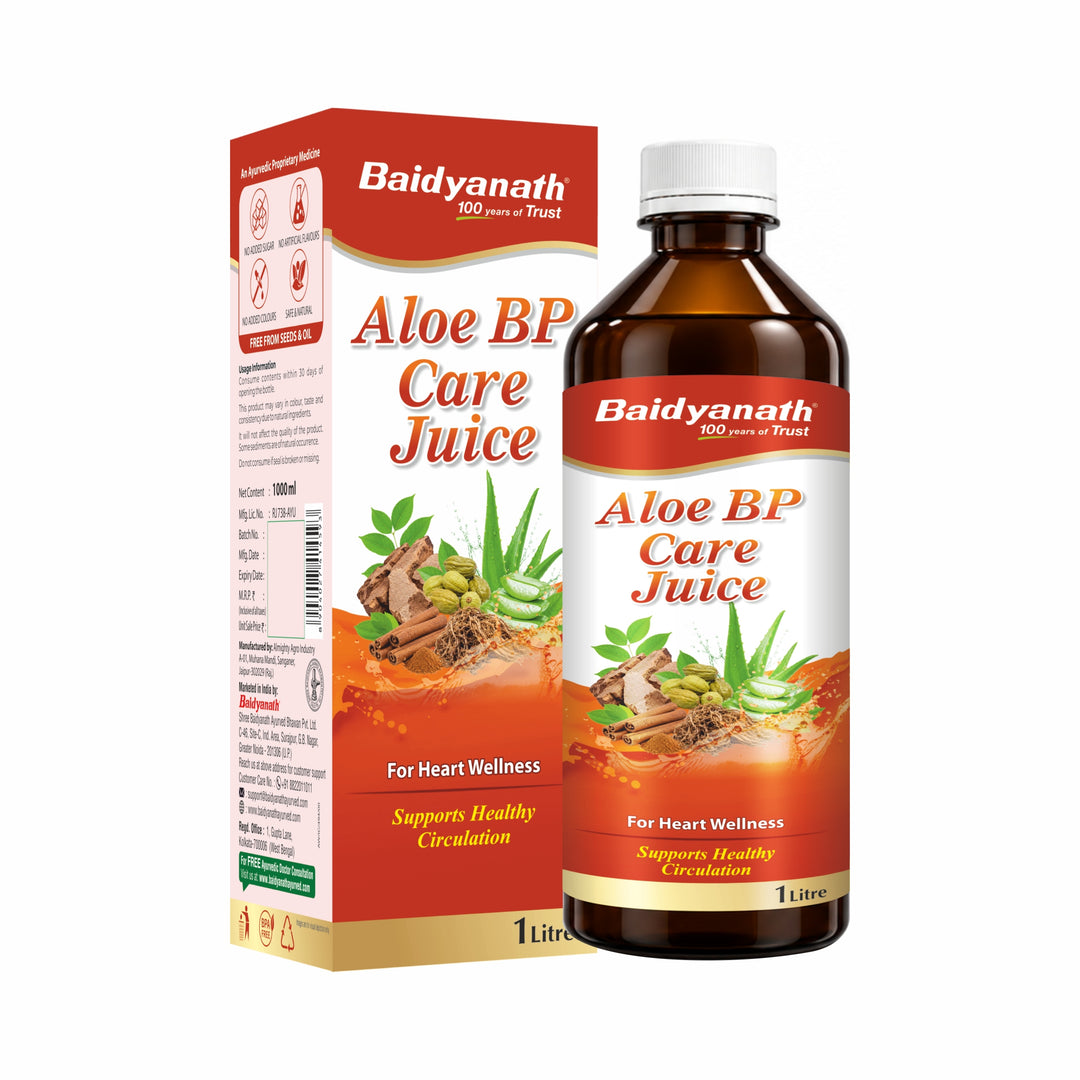 Baidyanath Aloe BP Care Juice 1L | Herbal Aloe Vera Juice for Heart & Wellness Support