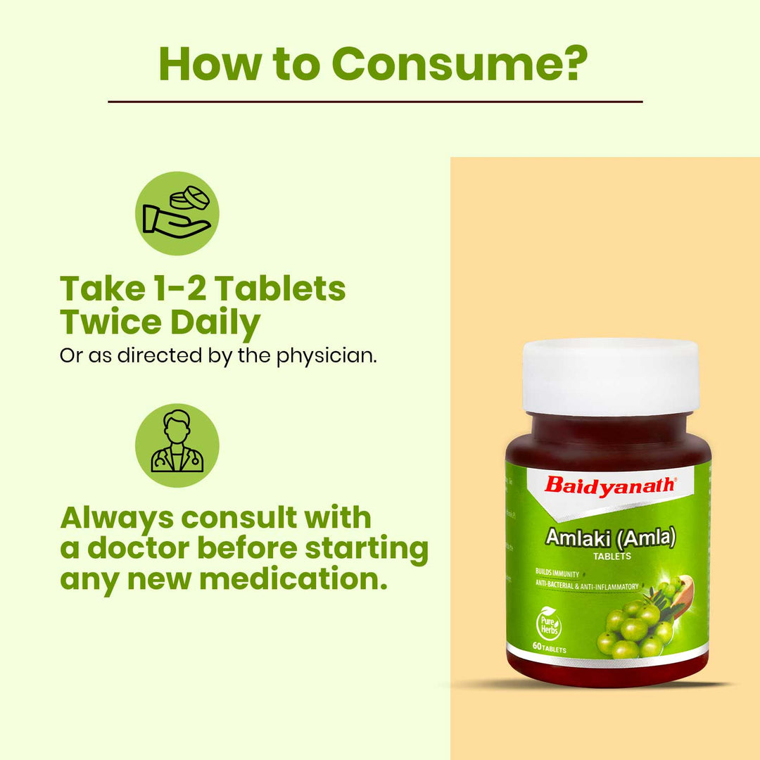 Baidyanath Amlaki (Amla) Tablets (60 Tablets)