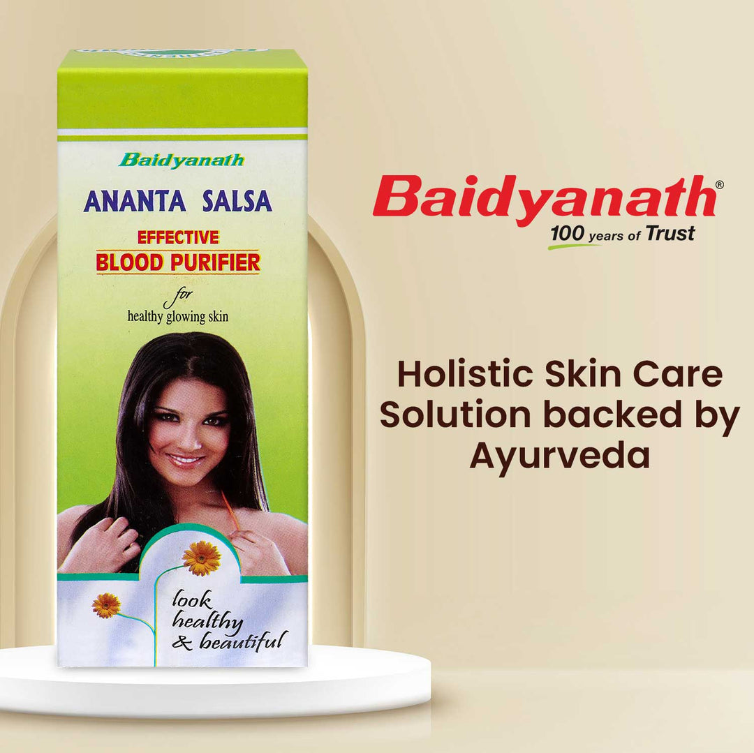 Baidyanath Anant Salsa an effective blood purifier for healthy glowing skin 200 ml