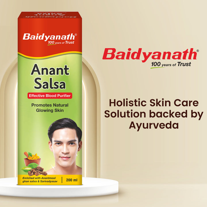 Baidyanath Anant Salsa an effective blood purifier for healthy glowing skin 200 ml