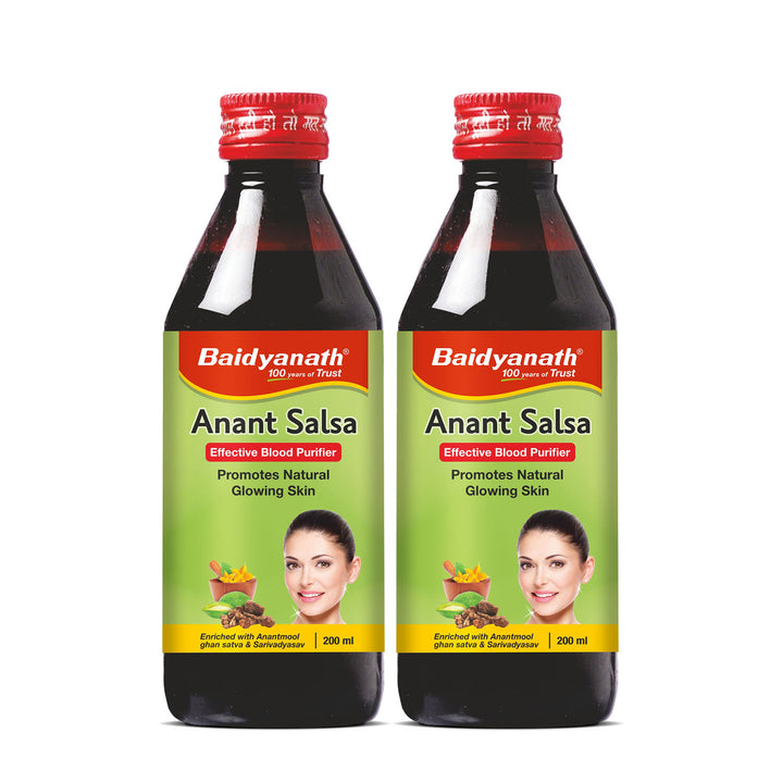 Baidyanath Anant Salsa an effective blood purifier for healthy glowing skin 200 ml