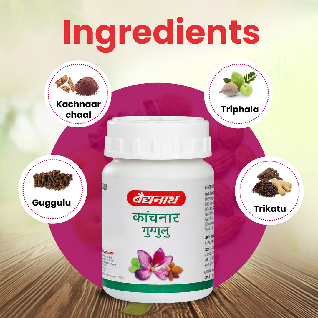 Baidyanath Kanchnar Guggulu 160 Tablets