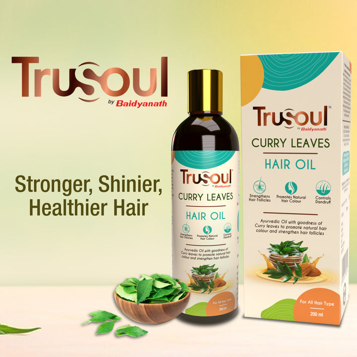 TruSoul By Baidyanath Curry Leaves Hair Oil, 200ml