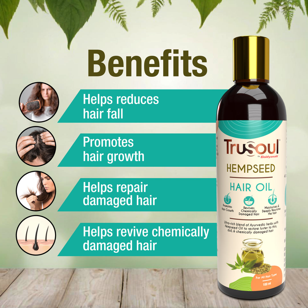 TruSoul By Baidyanath Hemp Seed Hair Oil, 100ml