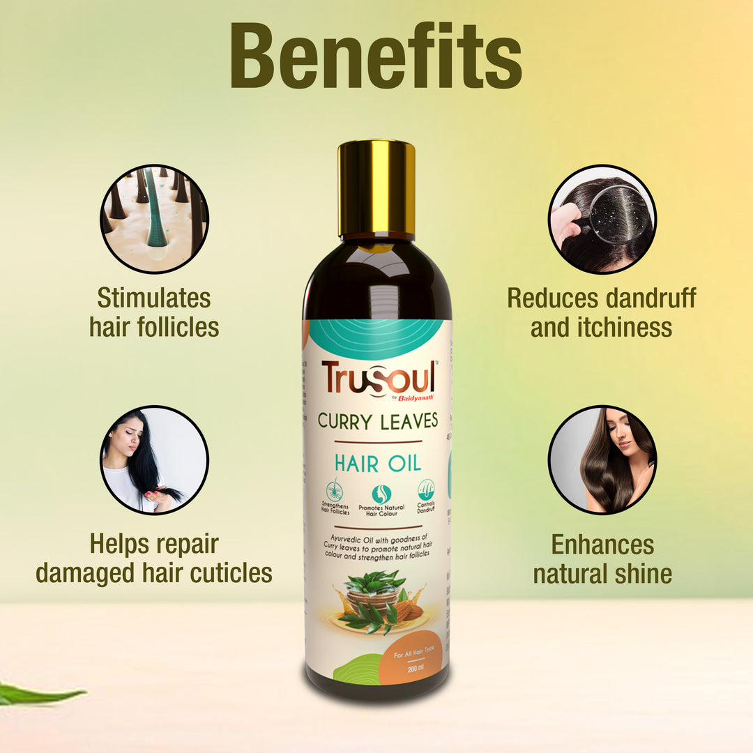TruSoul By Baidyanath Curry Leaves Hair Oil, 200ml