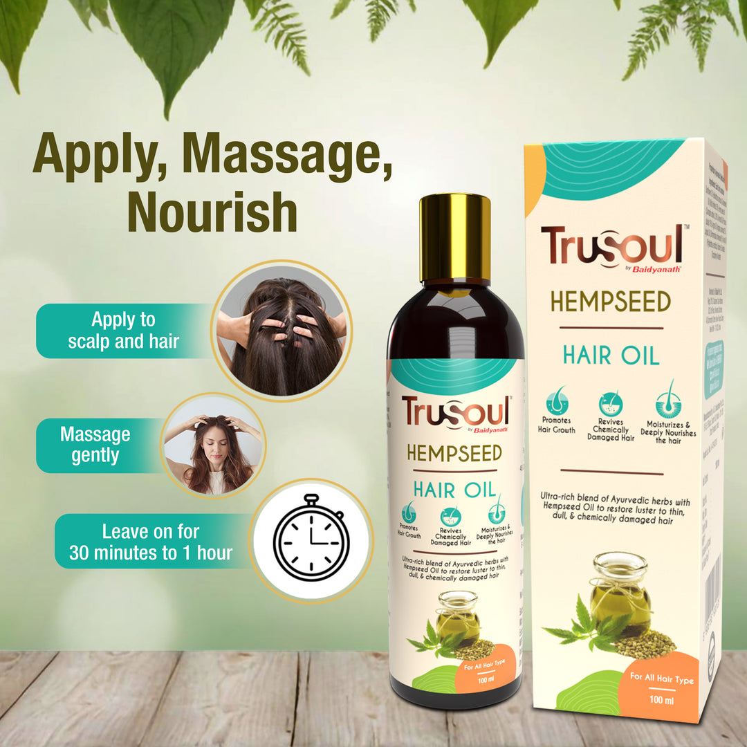 TruSoul By Baidyanath Hemp Seed Hair Oil, 100ml