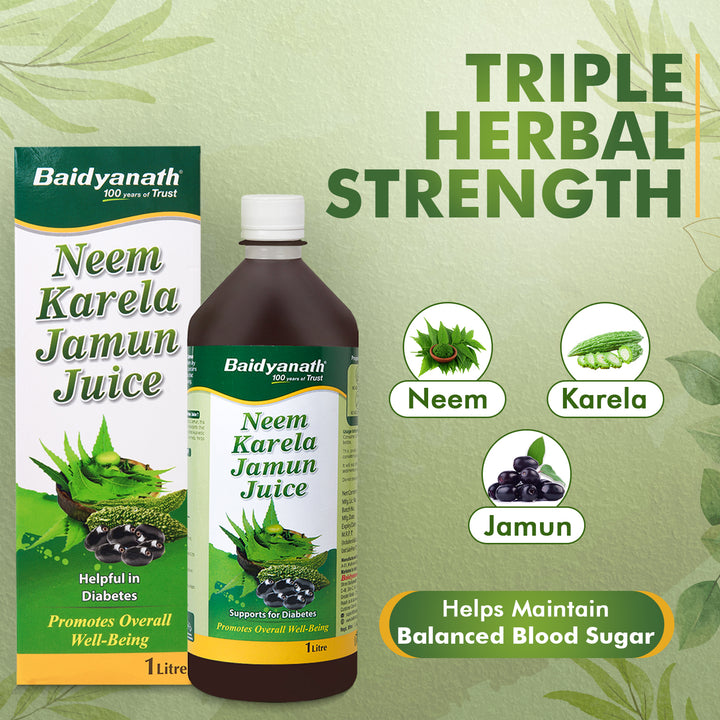 Baidyanath Neem Karela Jamun Juice -1000ml