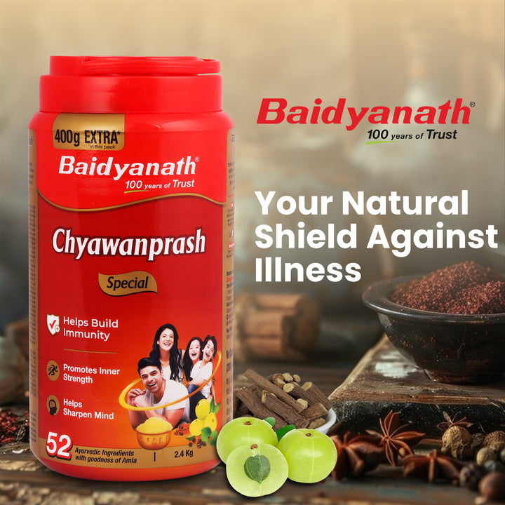 Baidyanath Chyawanprash Special 2 kg with 400 Gram Extra (2400g)