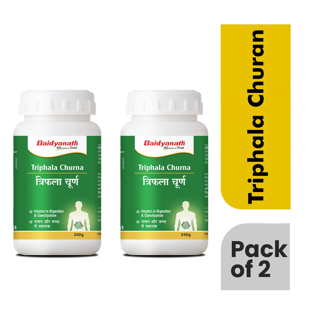 Baidyanath Triphala Churna 500g | Ayurvedic Herbal Powder for Digestion & Detox | Natural Gut Health Support