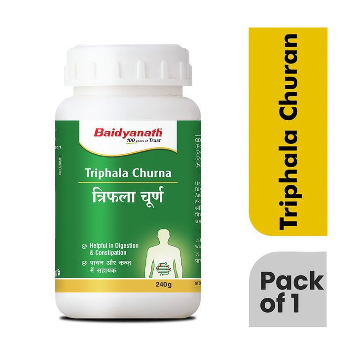 Baidyanath Triphala Churna 500g | Ayurvedic Herbal Powder for Digestion & Detox | Natural Gut Health Support