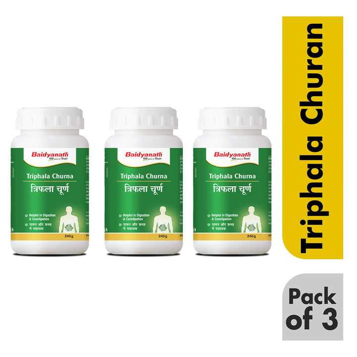 Baidyanath Triphala Churna 500g | Ayurvedic Herbal Powder for Digestion & Detox | Natural Gut Health Support