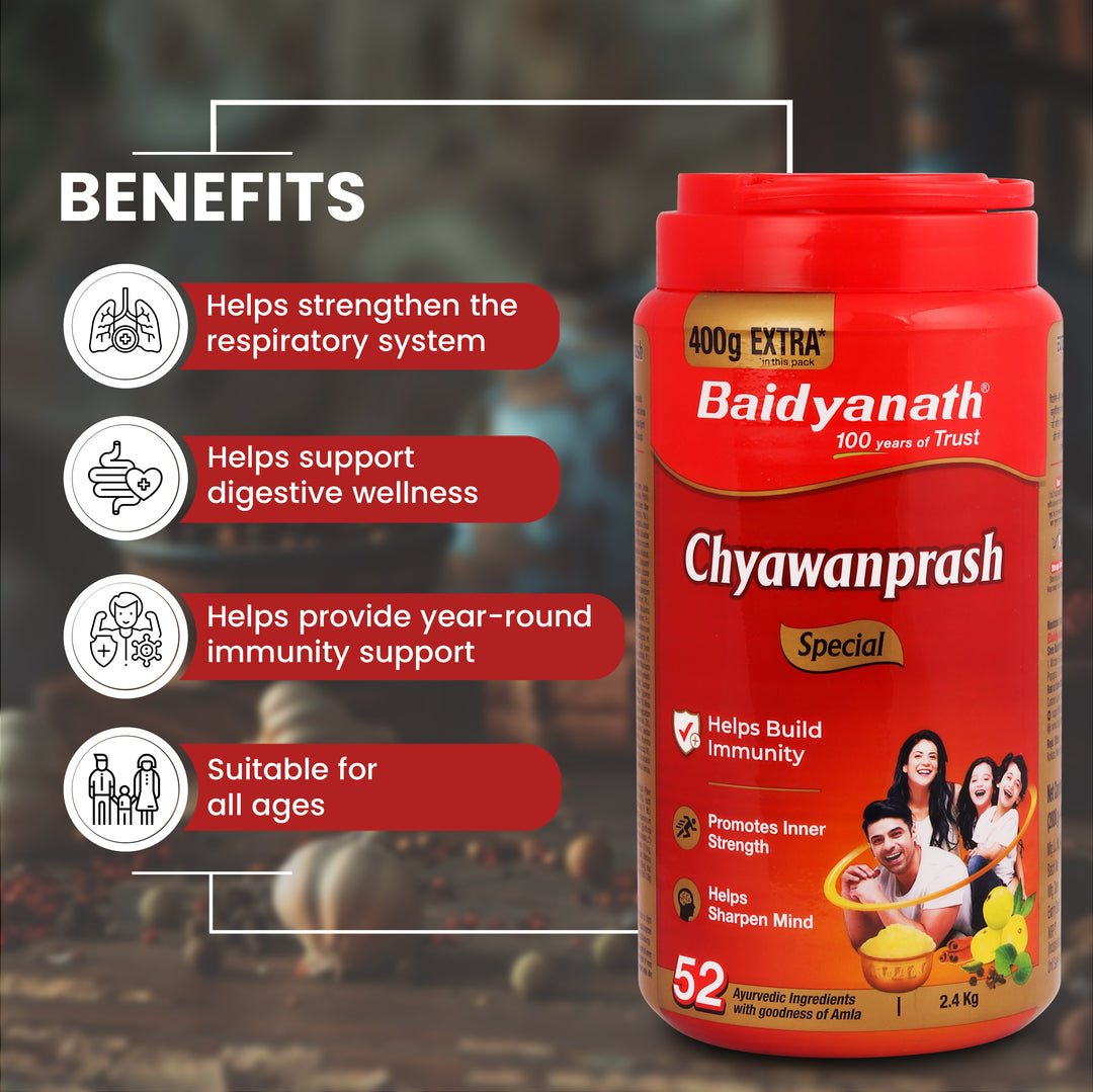 Baidyanath Chyawanprash Special 2 kg with 400 Gram Extra (2400g)