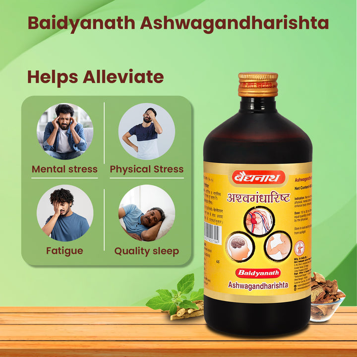 Baidyanath Ashwagandharishta (450 ml) (Pack of 3)