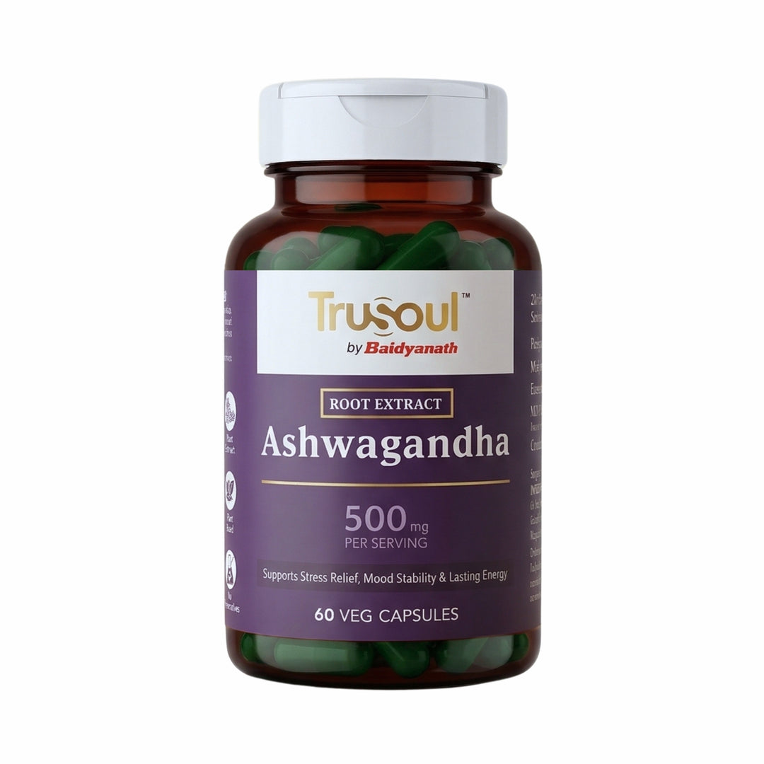 Trusoul By Baidyanath Ashwagandha - 60 Veg Capsules