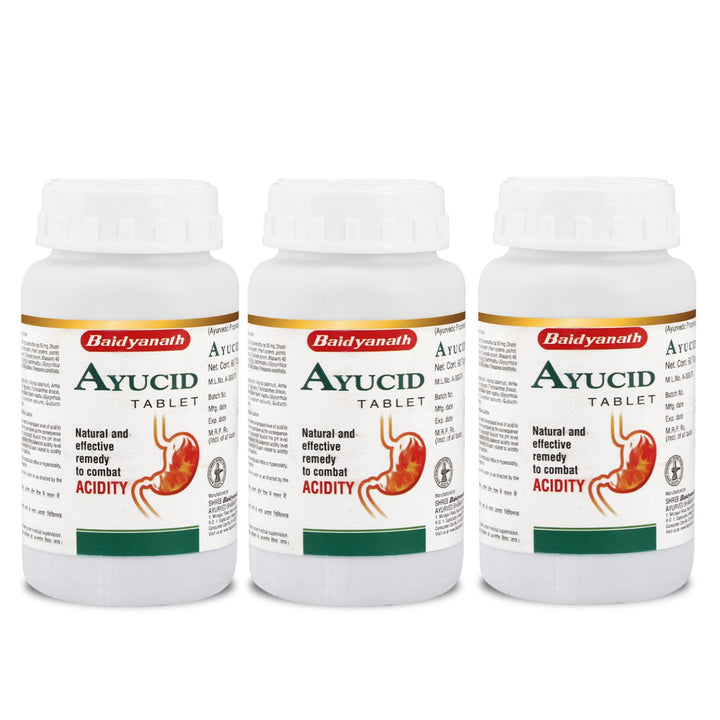 Baidyanath Ayucid Tablets 60 Tablets | Natural & effective remedy to combat acidity