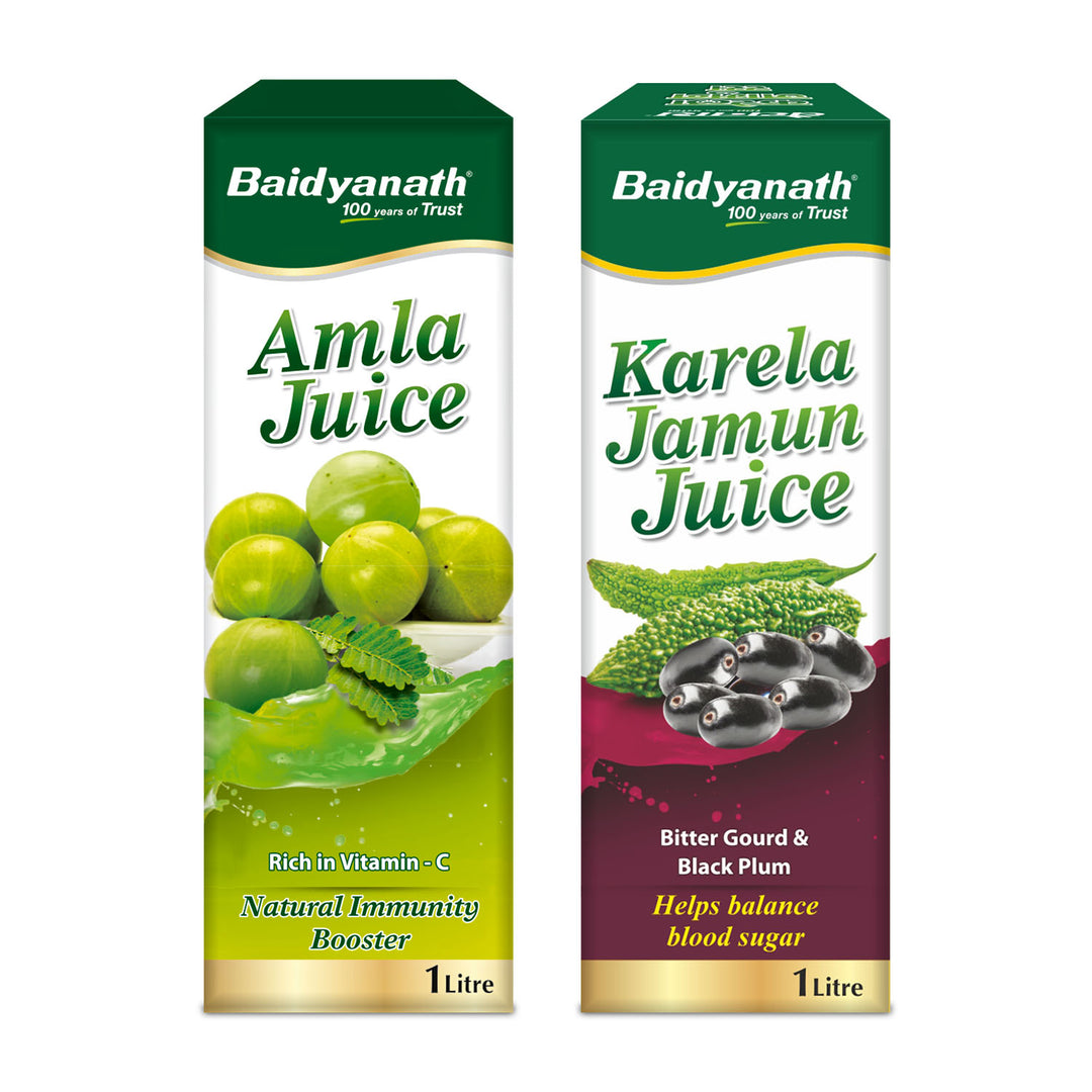 Baidyanath Karela Jamun + Amla Juice Combo 1 Litre