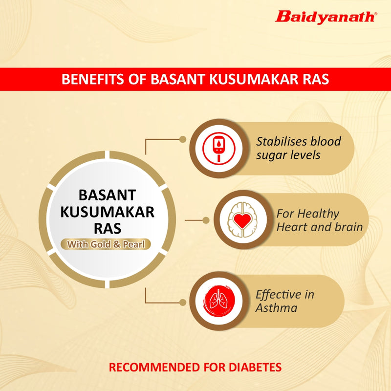 Baidyanath Basant Kusumakar Ras (100 Tablets)
