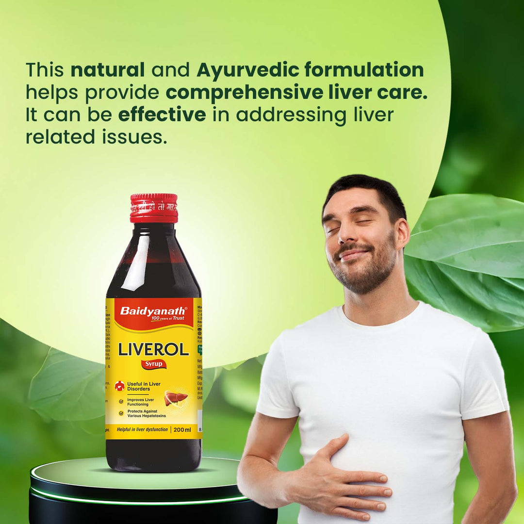 Baidyanath Liverol Syrup (200 ml) for Comprehensive Liver care