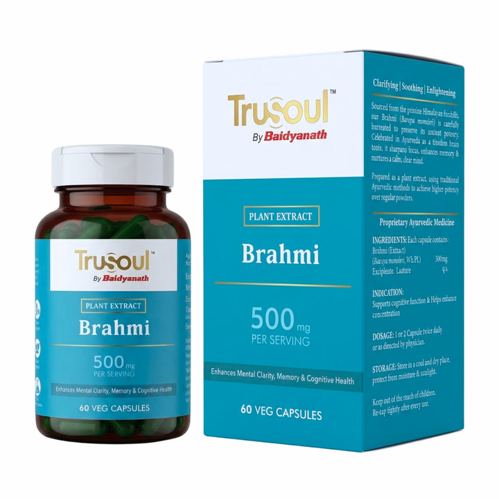 Trusoul By Baidyanath Pure Brahmi - 60 Veg Capsules