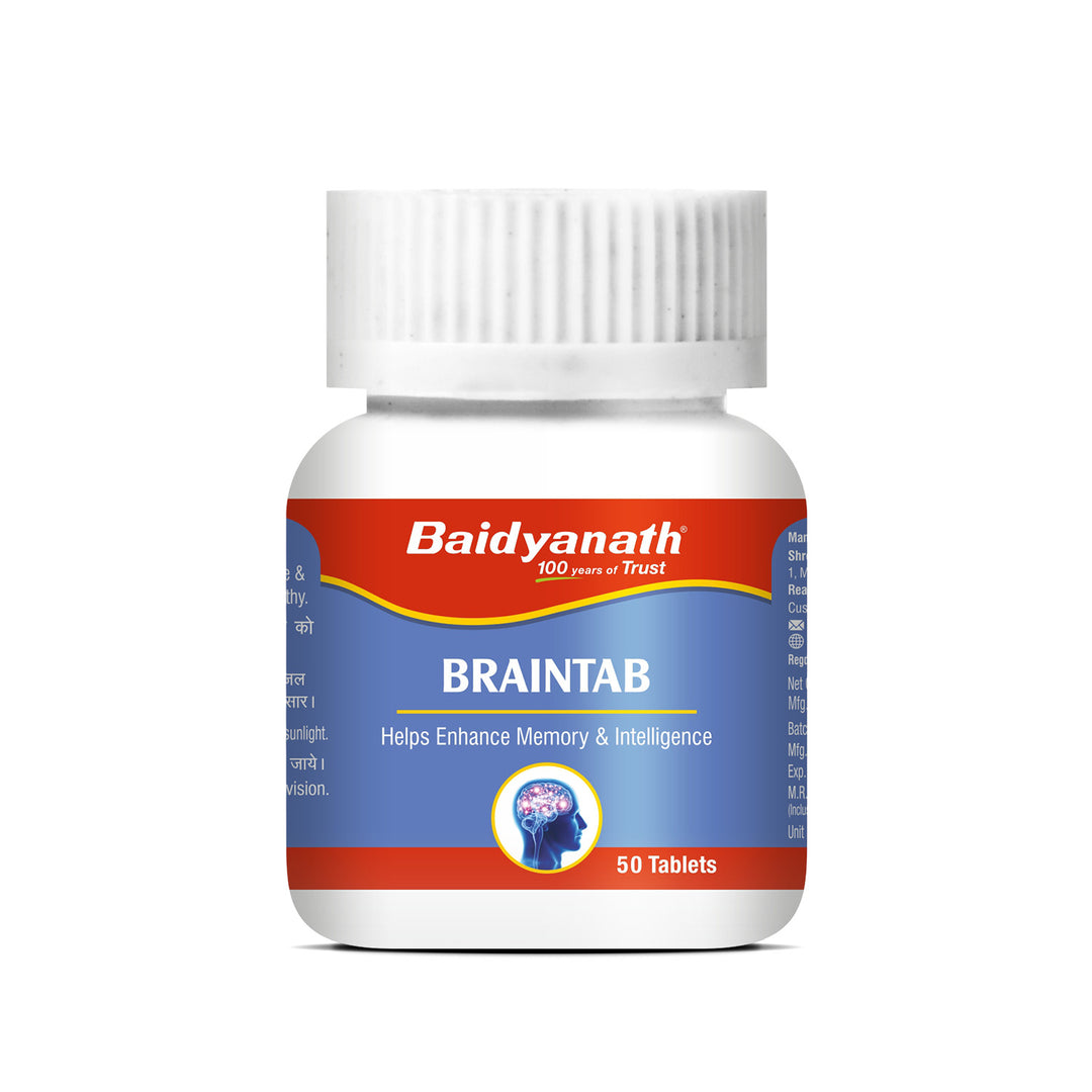 Baidyanath Braintab helps in Stress and Loss of Memory 50 Tablets
