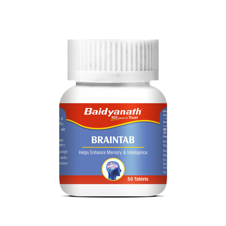 Baidyanath Braintab helps in Stress and Loss of Memory 50 Tablets