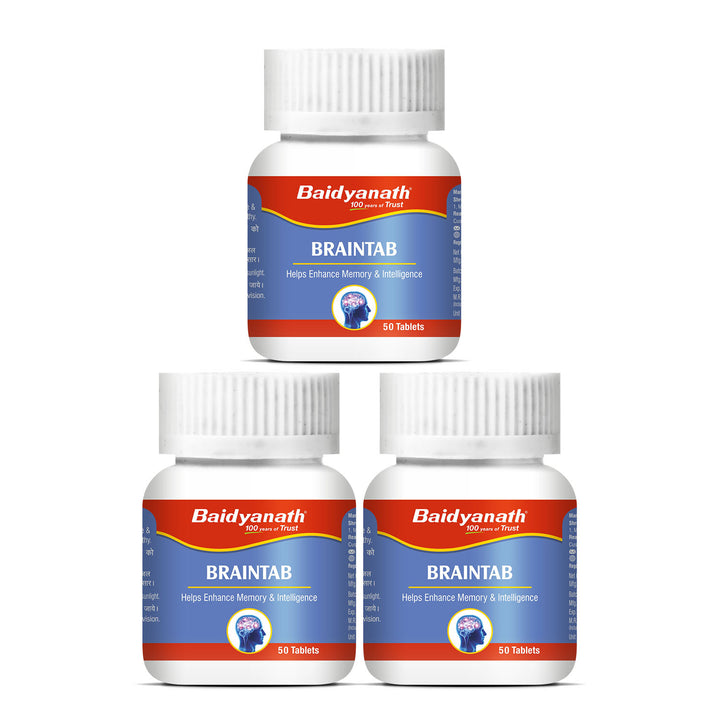 Baidyanath Braintab helps in Stress and Loss of Memory 50 Tablets