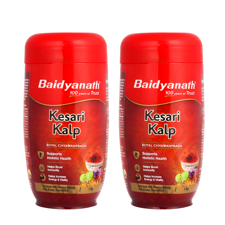 Baidyanath Kesari Kalp Royal Chyawanprash (1 Kg) | Ayurvedic Immunity and Energy Booster Infused with Gold & Saffron | Ayurvedic Health supplement (Pack of 1)