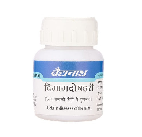 Baidyanath Dimagdoshhari helps in Diseases of the mind 50 tablets