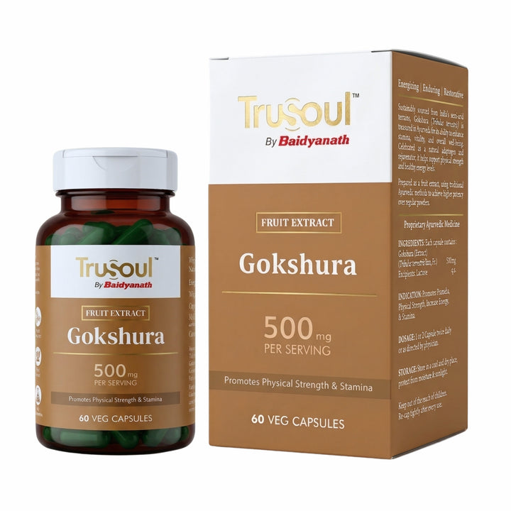 Trusoul By Baidyanath Gokshura - 60 Veg Capsules
