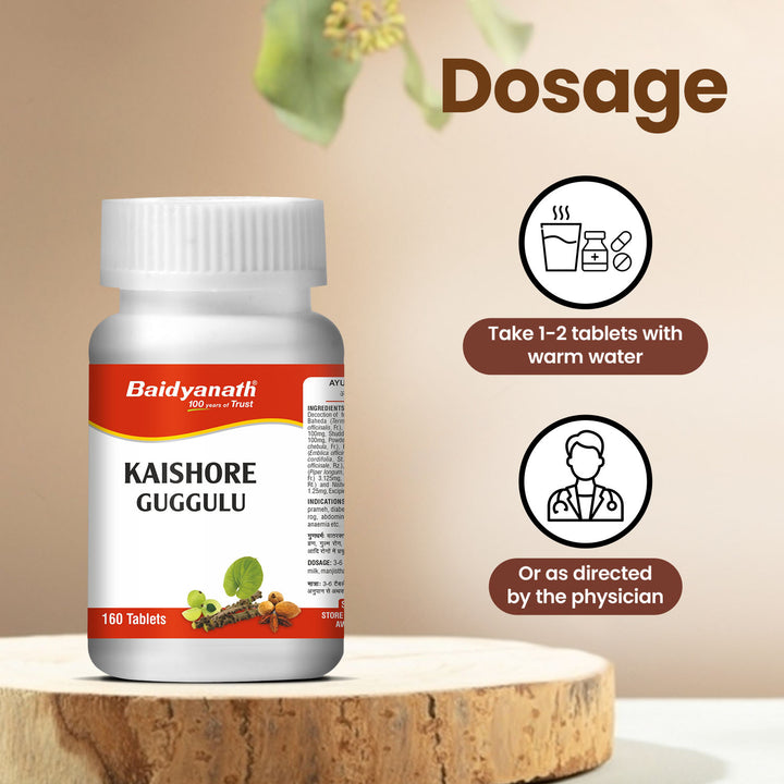 Baidyanath Kaishore Guggulu (160 Tablets)