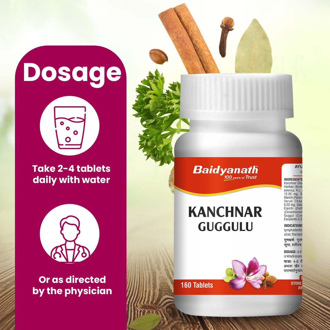 Baidyanath Kanchnar Guggulu 160 Tablets