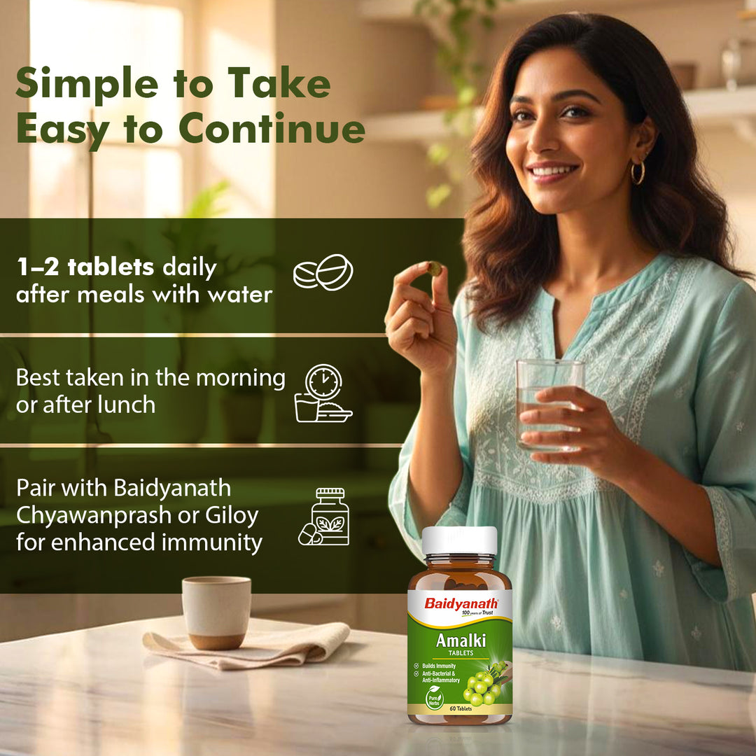 Baidyanath Amlaki (Amla) Tablets (60 Tablets)