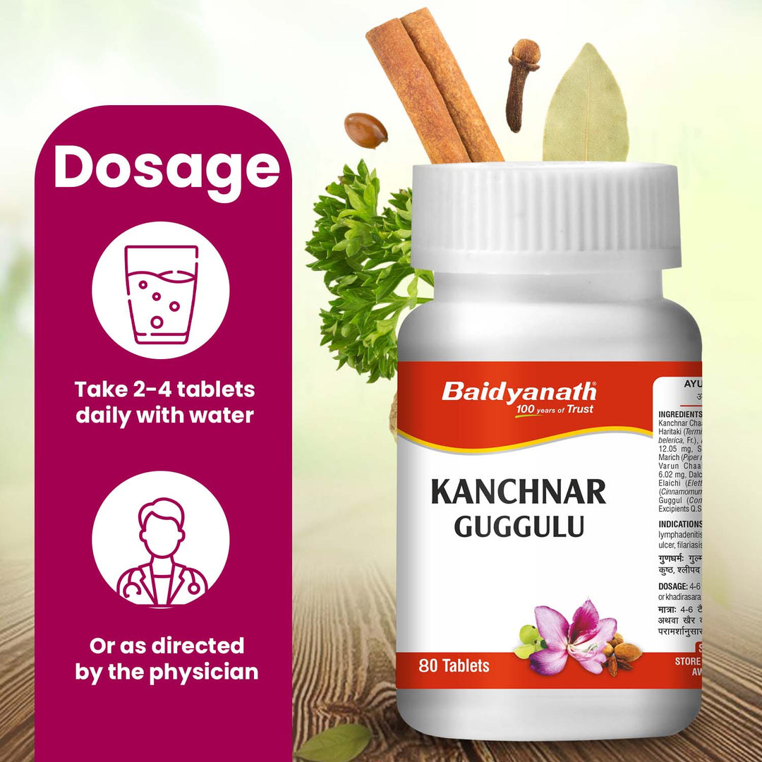 Baidyanath Kanchnar Guggulu (80 Tablets)